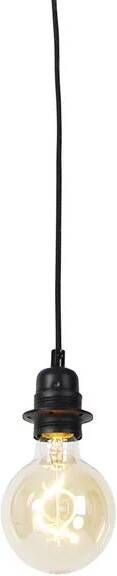 QAZQA Moderne hanglamp zwart dimbaar Cava Luxe 1