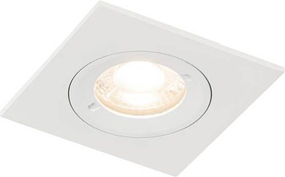 QAZQA Moderne inbouwspot wit vierkant IP44 Xena