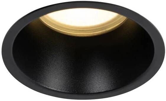 QAZQA Moderne inbouwspot zwart AR70 IP44 Dept