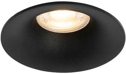 QAZQA Moderne inbouwspot zwart GU10 50mm Gijs