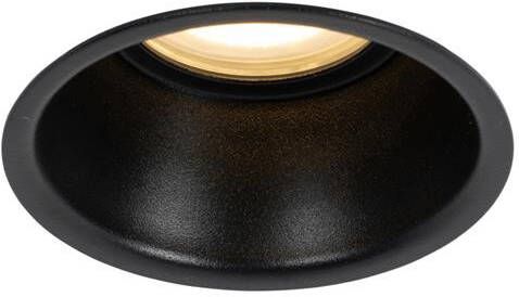 QAZQA Moderne inbouwspot zwart GU10 50mm IP44 Dept