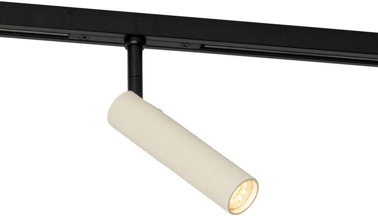 QAZQA Moderne spot beige met zwart voor railsysteem 1-fase Slimline