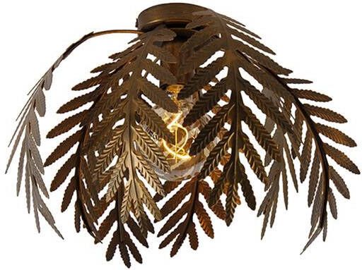 QAZQA Vintage plafondlamp goud 34 cm Botanica