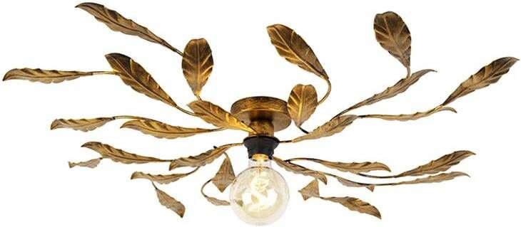 QAZQA Vintage plafondlamp antiek goud Linden