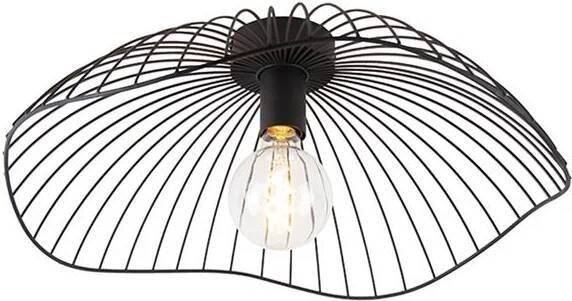 QAZQA Design plafondlamp zwart 50 cm Pua