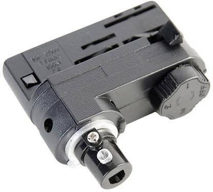 QAZQA Hanglamp adapter voor 3-fase rail zwart 3-Phase