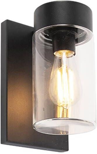 QAZQA Smart buitenwandlamp zwart IP44 incl. Wifi ST64 Jarra
