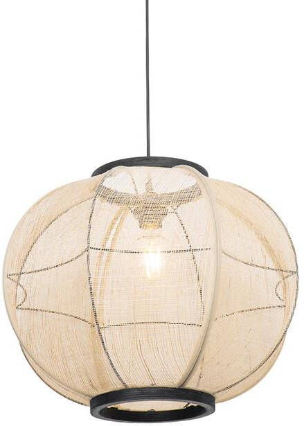 QAZQA Smart hanglamp bruin 48 cm incl. Wifi G95 Rob