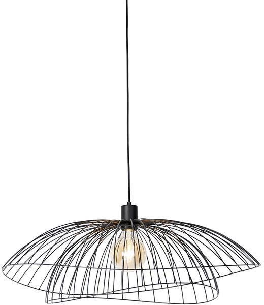 QAZQA Smart hanglamp zwart 66 cm incl. Wifi G95 Pua