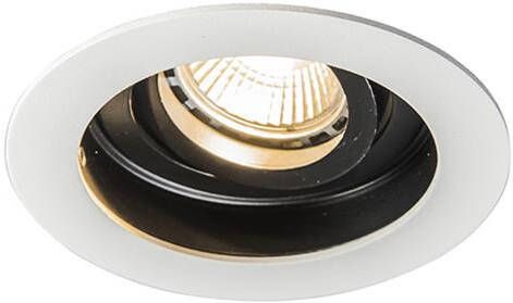 QAZQA Smart inbouwspot wit met staal incl. Wifi GU10 Rondoo