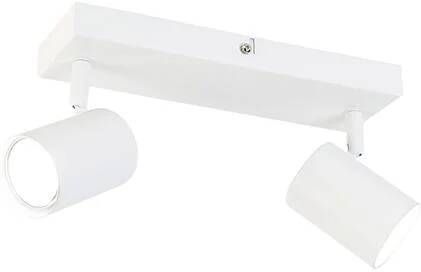 QAZQA Smart plafondlamp wit rechthoekig incl. 2 Wifi GU10 Jeana
