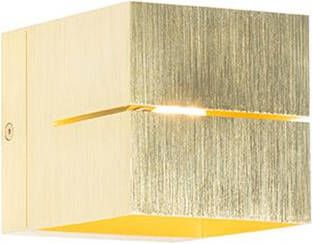 QAZQA Smart wandlamp goud 9 7 cm incl. Wifi G9 Transfer