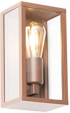 QAZQA Smart wandlamp roestbruin 26 cm IP44 incl. Wifi ST64