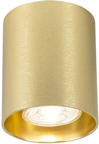 QAZQA Design opbouwspot goud GU10 50mm Tubo