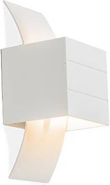 QAZQA Moderne wandlamp wit met lichteffect Amy