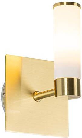 QAZQA Moderne badkamer wandlamp messing IP44 Bath