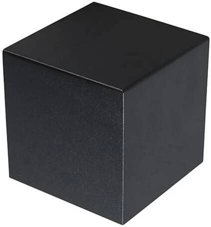 QAZQA Moderne wandlamp zwart Cube