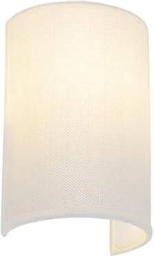 QAZQA Moderne wandlamp wit Simple Drum Jute