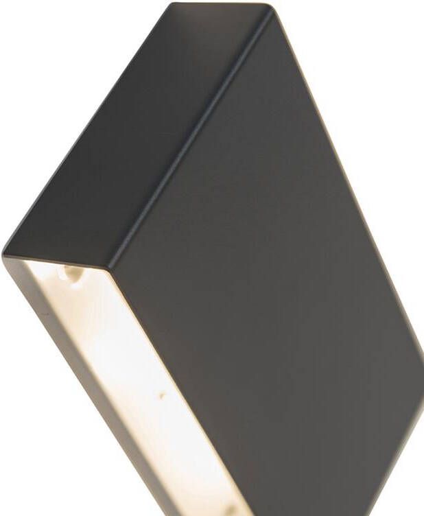 QAZQA Moderne wandlamp zwart Otan