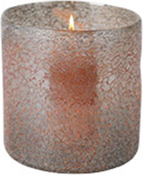 Rasteli Vaas Glas Rood-Grijs-Gemêleerd D 20 cm H 20 cm