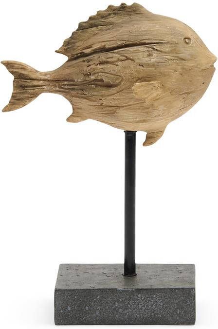 Rivièra Maison Riviera Maison Beeldje vis Bruin Sculpture small Hars Metaal