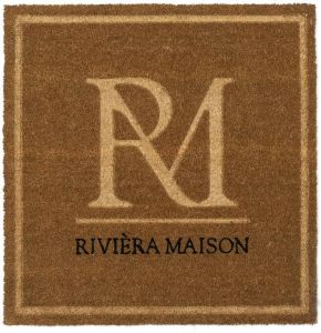 Rivièra Maison Riviera Maison Deurmat Bruin Vierkant RM Monogram Kokos