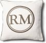 Rivièra Maison Riviera Maison Kussenhoes Beige met logo 50x50 RM Jackson sierkussen - Thumbnail 1