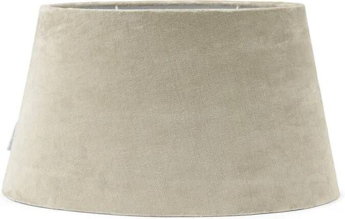 Rivièra Maison Riviera Maison Lampenkap Beige Halfrond Oval Velvet (ØxH) 45x26