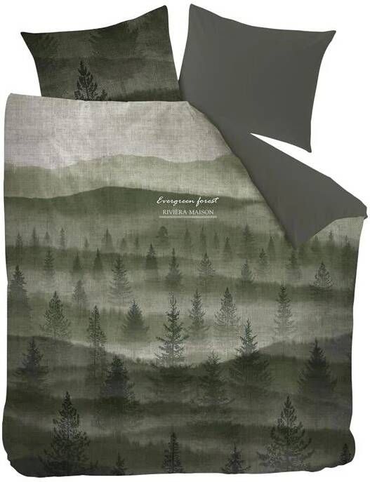 RIVIERA Rivièra Maison Evergreen Dekbedovertrek 200 x 200 220 cm Groen