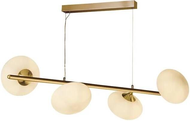 Searchlight Pebble Hanglamp 4-lichts Goud