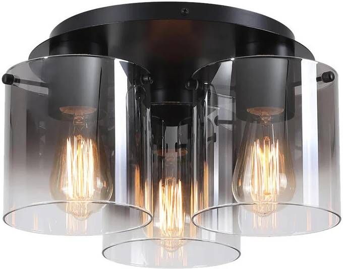 Searchlight Sweden Plafondlamp Zwart