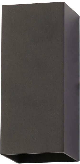 Searchlight Wall Wandlamp Vierkant H 15 4 cm Zwart