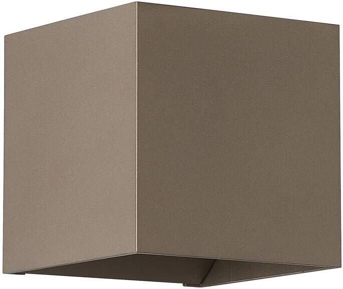 Searchlight Wall Wandlamp Vierkant H 9 7 cm Latte