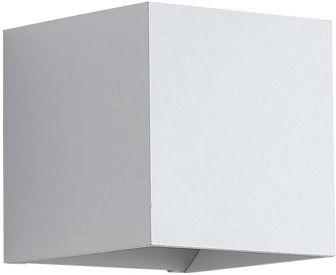 Searchlight Wall Wandlamp Vierkant H 9 7 cm Wit