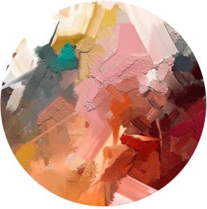 Seemly | Abstract Oil Painting Muurcirkel