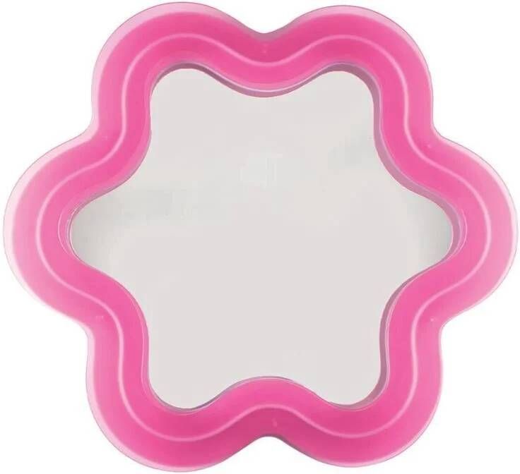 Seletti Supercurve Flower spiegel met verlichting 119x108 roze