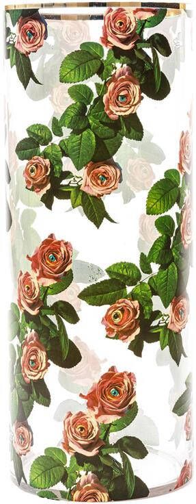 Seletti Toiletpaper Cylindrical vaas large Roses