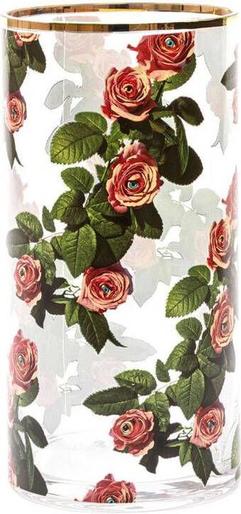 Seletti Toiletpaper Cylindrical vaas medium Roses