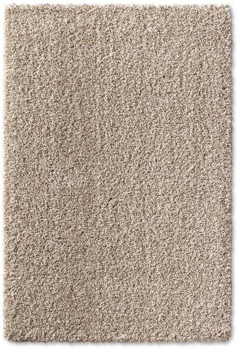 Shaggy Prime Hoogpolig vloerkleed wit|beige 80x150 cm
