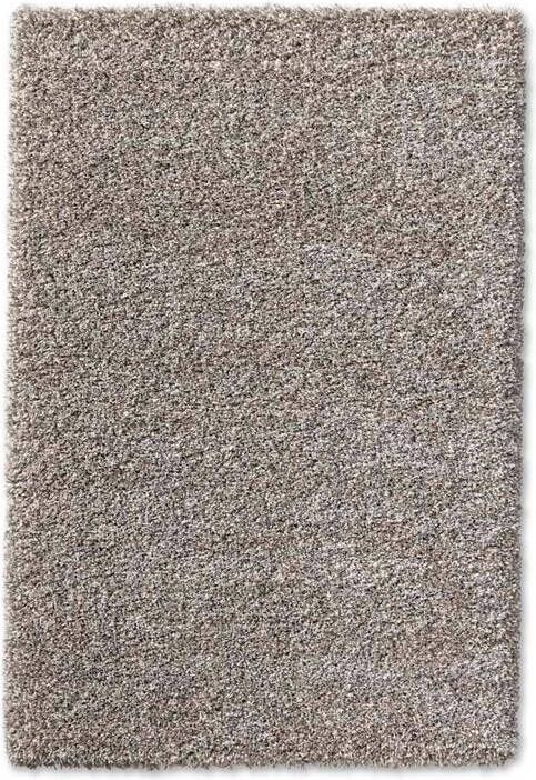 Shaggy Prime Hoogpolig vloerkleed wit|zilver 80x230