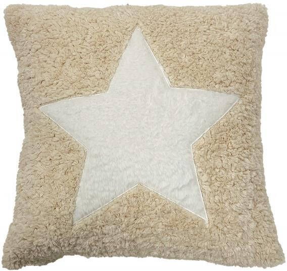 Textino Malin Kerst sierkussen 45x45 cm Beige