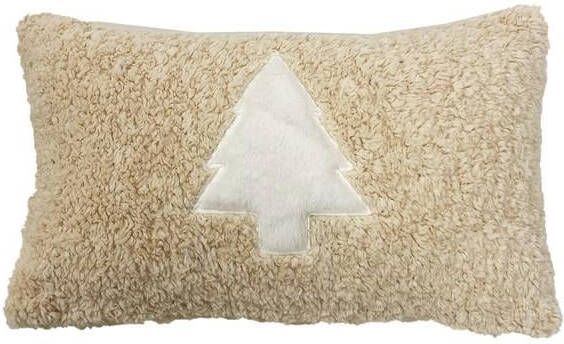 Textino Malin Kerst sierkussen 30x50 cm Beige