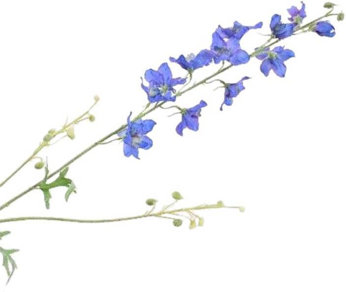 Silk-ka Kunstbloem-Zijden Bloem-Delphinium Tak Zijde Blauw 101 cm