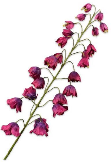 Silk-ka Zijden Bloem-Kunstbloem Fritillaria Steel Paars 102 cm