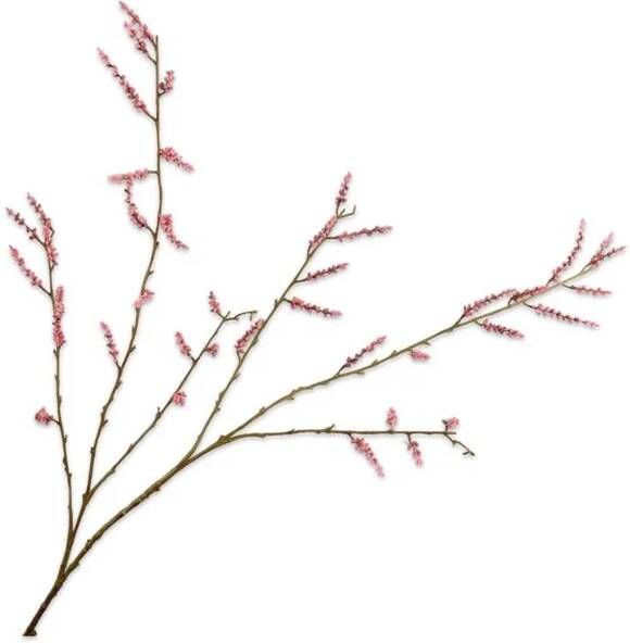 Silk-ka Zijden Bloem-Kunstbloem Wilgentak Roze 127 cm