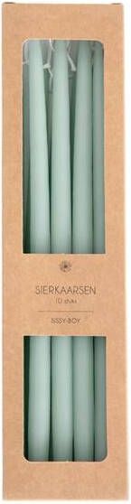 Sissy-Boy Dunne lichtgroene sierkaarsen 28cm
