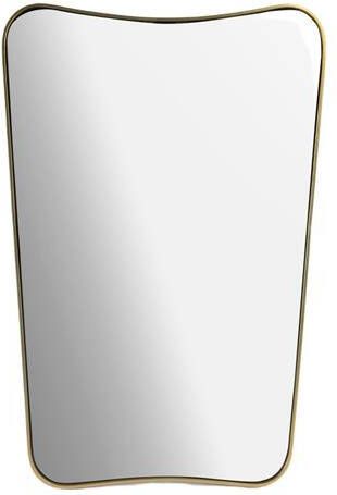 Sissy-Boy Kleine goudkleurige hangspiegel met brass omlijsting
