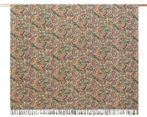 Sissy-Boy Multicolour jacquard geweven sprei met bloemenprint (200X250