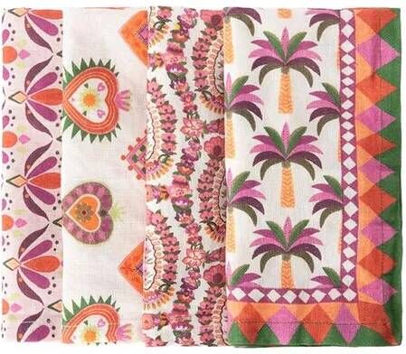 Sissy-Boy Set van 4 servetten met multicolour print-4st.