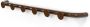 Spinder Design RETRO 6 Wandkapstok Chocolate Brown - Thumbnail 1